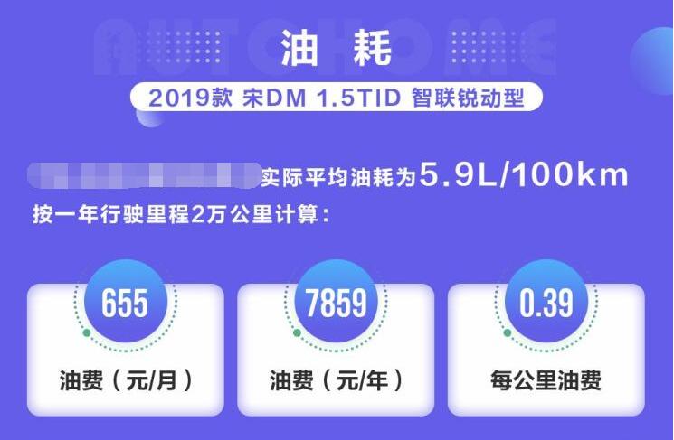 比亚迪宋DM油费计算 宋DM每公里油费多少？