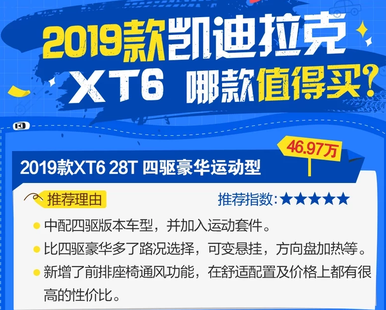 凯迪拉克XT6买哪个版本好？凯迪拉克XT6买哪款性价比高？