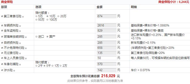 2019款长安CS95两驱尊贵型落地价多少钱？