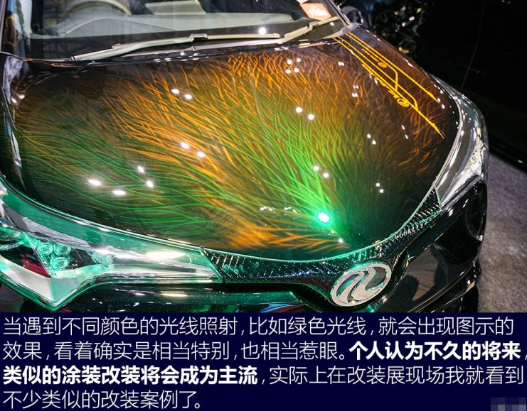 国外丰田CHR改装外观案例 变色涂装和外观套件非常帅