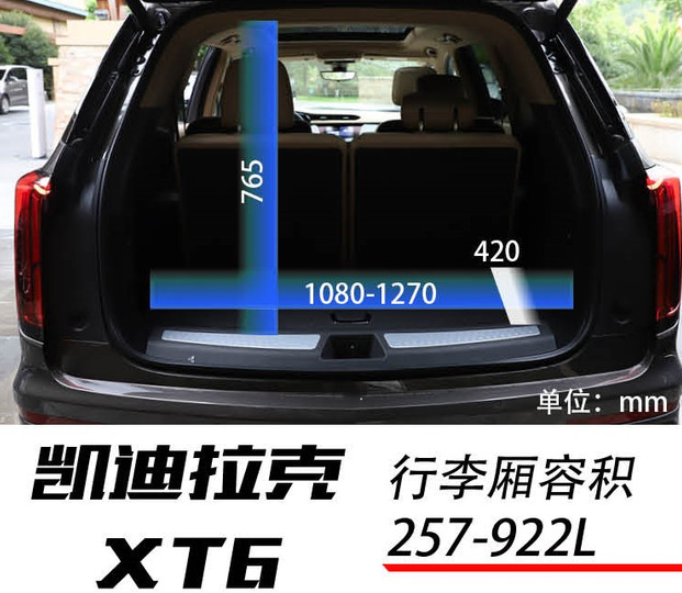 凯迪拉克XT6和奔驰GLC后备厢哪个更宽敞？
