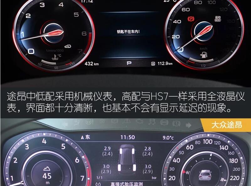 红旗HS7和大众途昂内饰哪个更好？