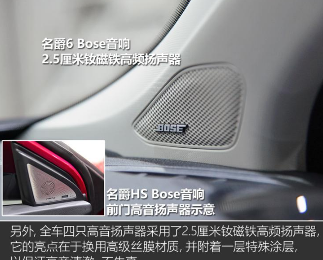 2019款名爵6BOSE音响系统怎么样？