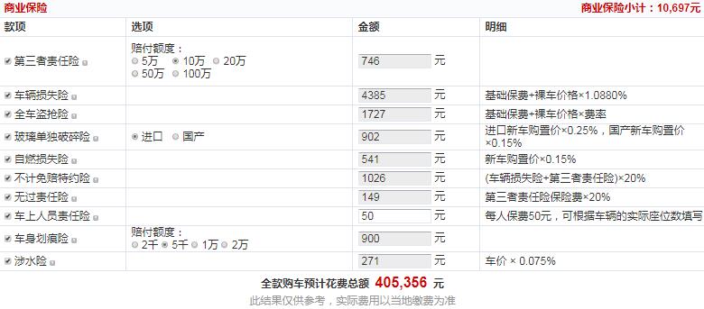 2019款林肯大陆国六尊雅版价格多少钱？