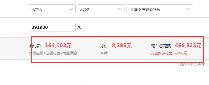 2020款沃尔沃XC60智逸豪华版落地价多少？