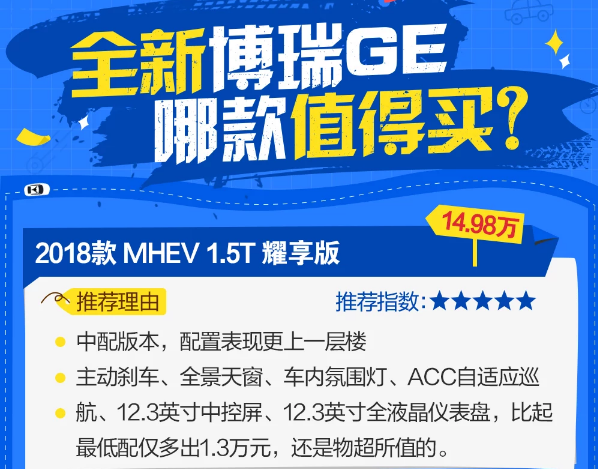 博瑞GE买哪款最合适？博瑞GE购车手册