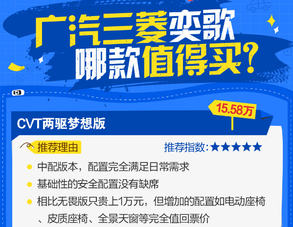 三菱奕歌怎么选择 奕歌哪款最值得购买？