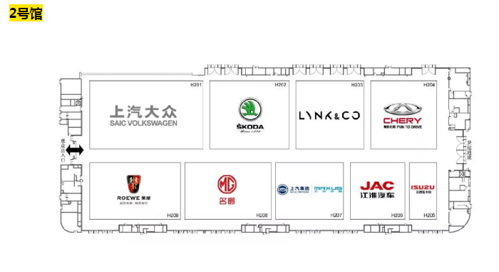 2019年成都车展展位图指南 观展不迷路