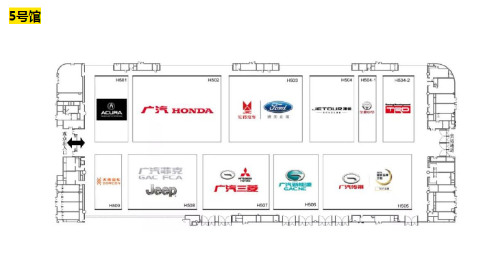 2019年成都车展展位图指南 观展不迷路