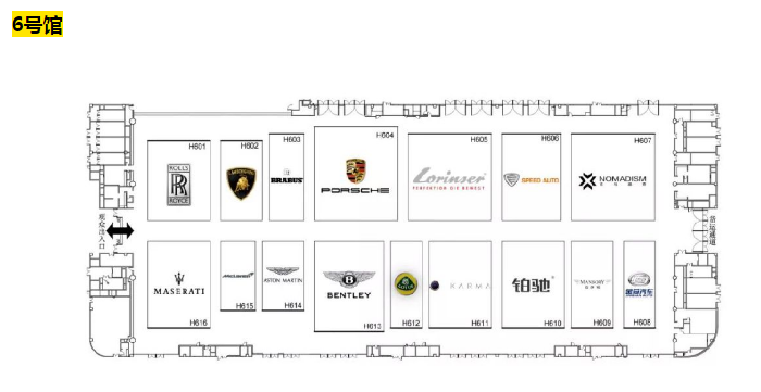 2019年成都车展展位图指南 观展不迷路