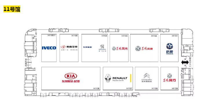 2019年成都车展展位图指南 观展不迷路