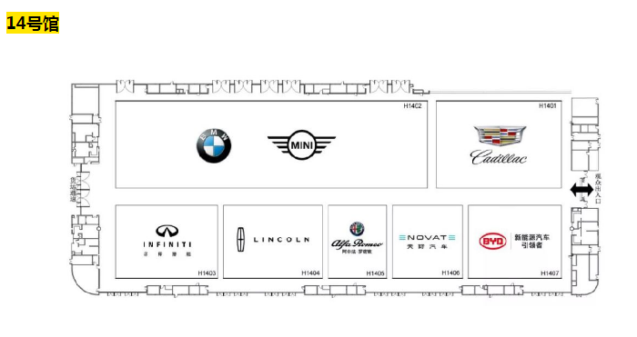 2019年成都车展展位图指南 观展不迷路