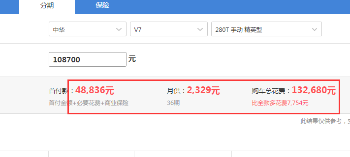 中华V7手动精英型落地价 中华V7低配落地价是多少？