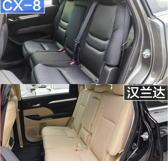 马自达CX-8座椅对比汉兰达 哪个坐起来更舒服？