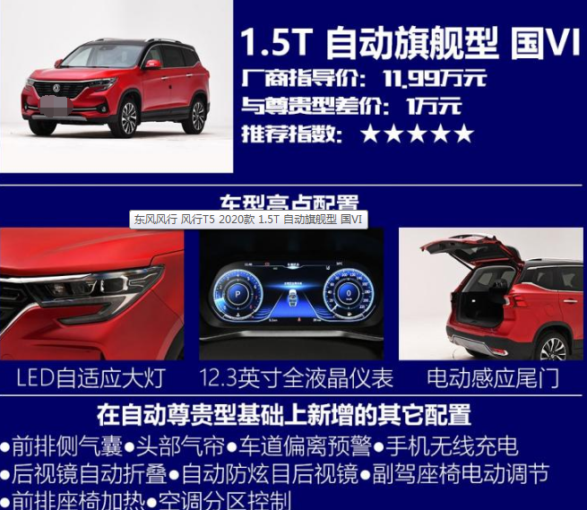 2020款风行T5旗舰型怎么样？是否值得购买？