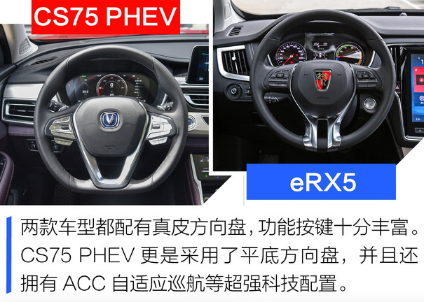 长安CS75PHEV和荣威eRX5内饰哪个更时尚？