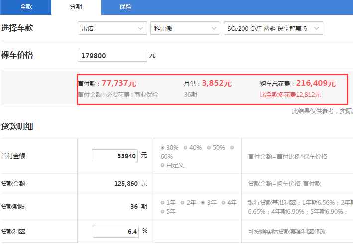 2019款科雷傲智惠版落地价 19款科雷傲低配落地价多少?