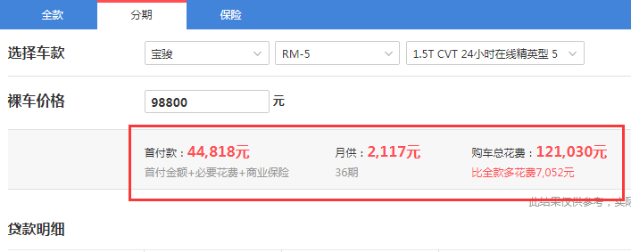 宝骏RM-5自动精英型落地价 宝骏RM-5提车多少钱？