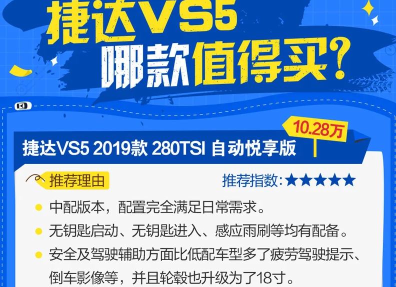 捷达VS5买哪款好？捷达VS5买哪个版本性价比高