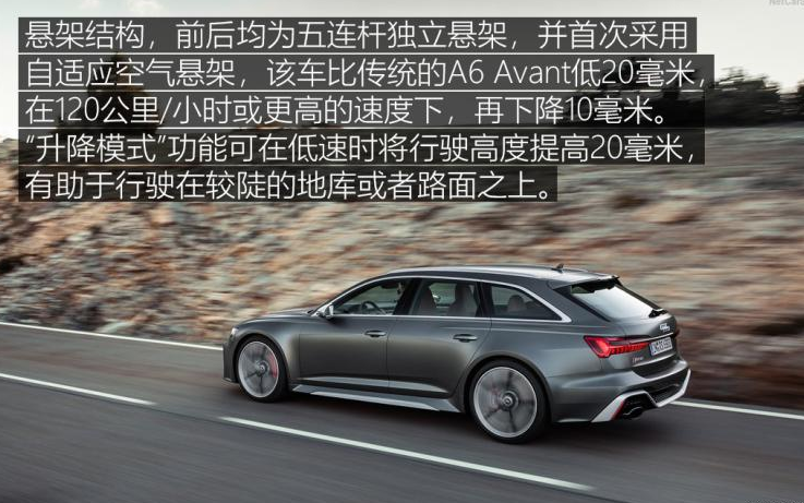 2019款奥迪RS6悬架解析 全新奥迪RS6四驱系统介绍