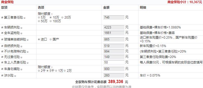 2020款雷克萨斯ES260卓越版全款价格多少？