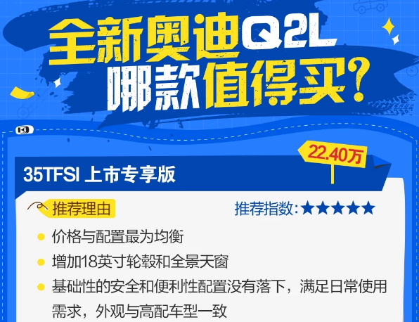 奥迪Q2L怎么选择？奥迪Q2L哪款更值得购买？