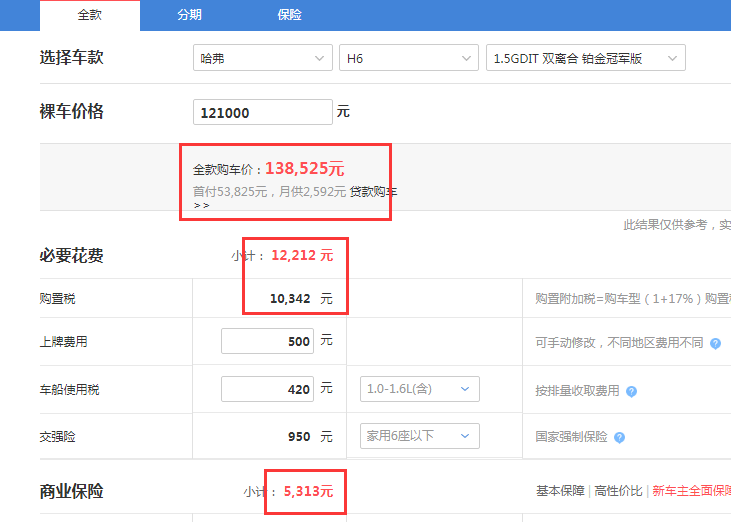 2020款哈弗H6多少钱落地价？1.5T冠军版落地价多少？