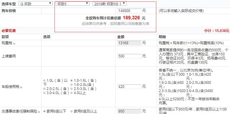 2019款观致5S尊贵型价格多少？中配版推荐购买吗？