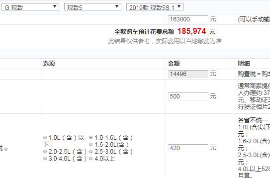 2019款观致5S旗舰型全款落地价多少钱？