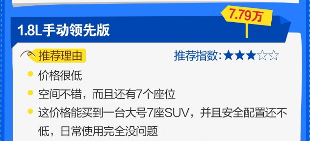 君马SEEK5怎么选？君马SEEK5哪款更值得购买？