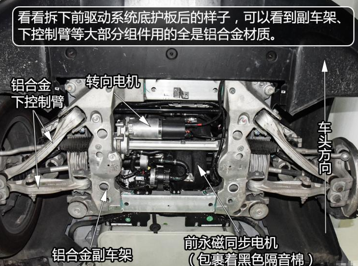 蔚来ES6底盘拆解 蔚来ES6底盘分析