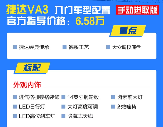 捷达VA3进取版怎么样？低配版值得购买吗？