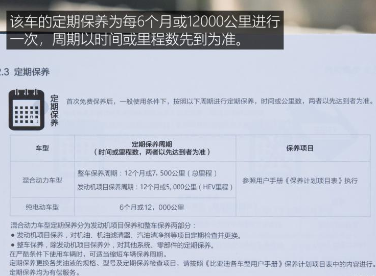 比亚迪e2首保多少公里？比亚迪e2保养周期