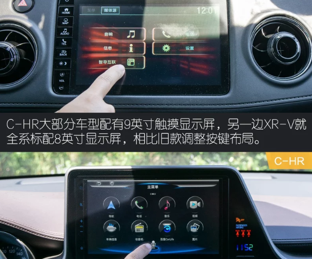 C-HR和XR-V内饰哪个更时尚？