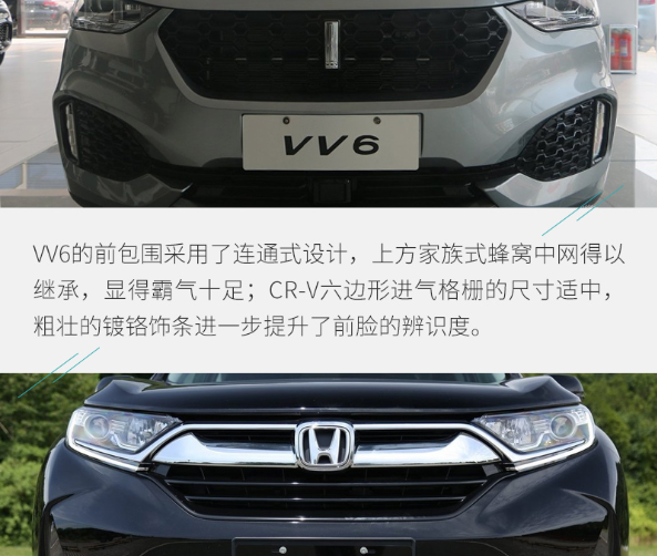 VV6和CR-V外观哪个更好看？