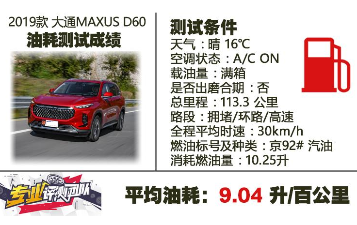 上汽MAXUS D60油耗测试 上汽D60真实油耗多少