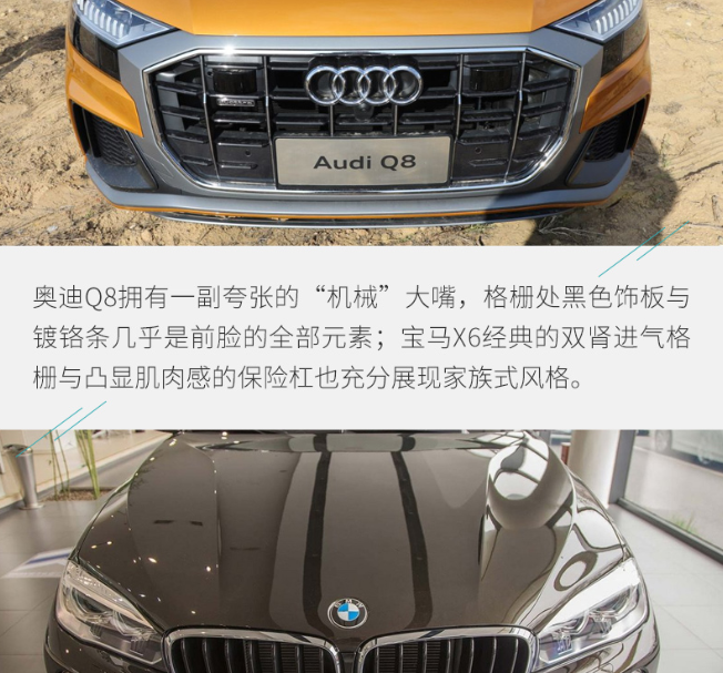 奥迪Q8和宝马X6外观哪个更好看？