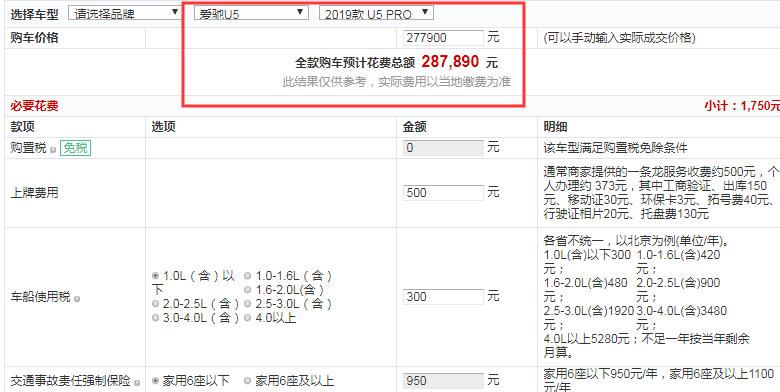 爱驰U5PRO全款价格多少？爱驰U5PRO卖多少？