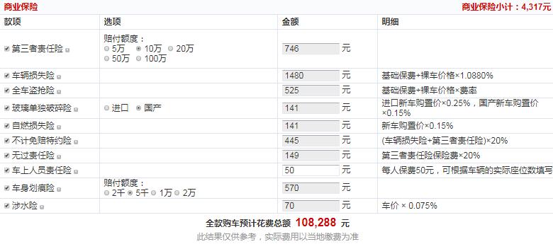 陆风荣曜自动领·曜预计全款大概多少钱？