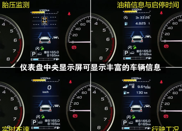 2019款森林人仪表盘显示内容图片解析