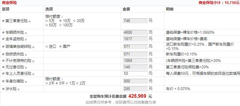 2020款捷豹XEL HSE豪华运动版全款大概落地多少钱？