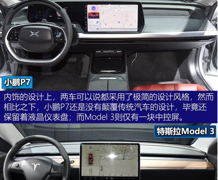 小鹏P7和国产Model3内饰哪个好看？