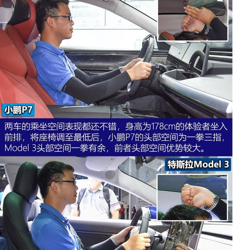 小鹏P7和国产Model3空间哪个更宽敞？