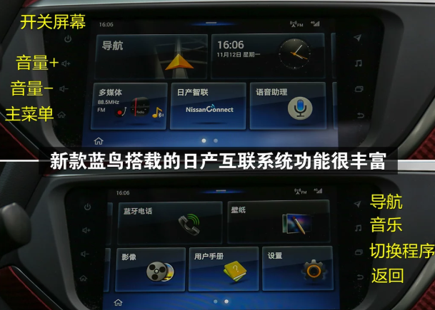 2019款蓝鸟按键功能图解 19款蓝鸟车内按键功能使用说明