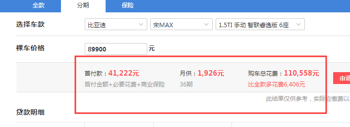 2019款宋MAX手动睿逸版全款落地多少钱？