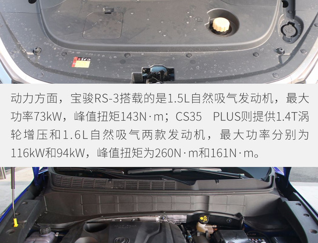 宝骏RS3和CS35PLUS动力系统哪个更强？