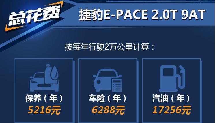 捷豹E-PACE每公里花费多少？捷豹E-PACE保养详解