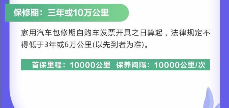 别克微蓝首保多少公里？别克微蓝三包政策介绍