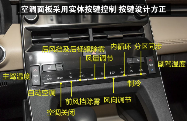 亚洲龙空调开关图解 亚洲龙空调使用教程