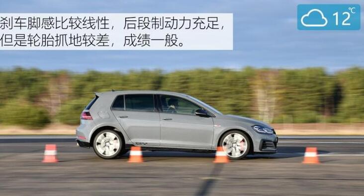 高尔夫GTI TCR刹车距离是几米？